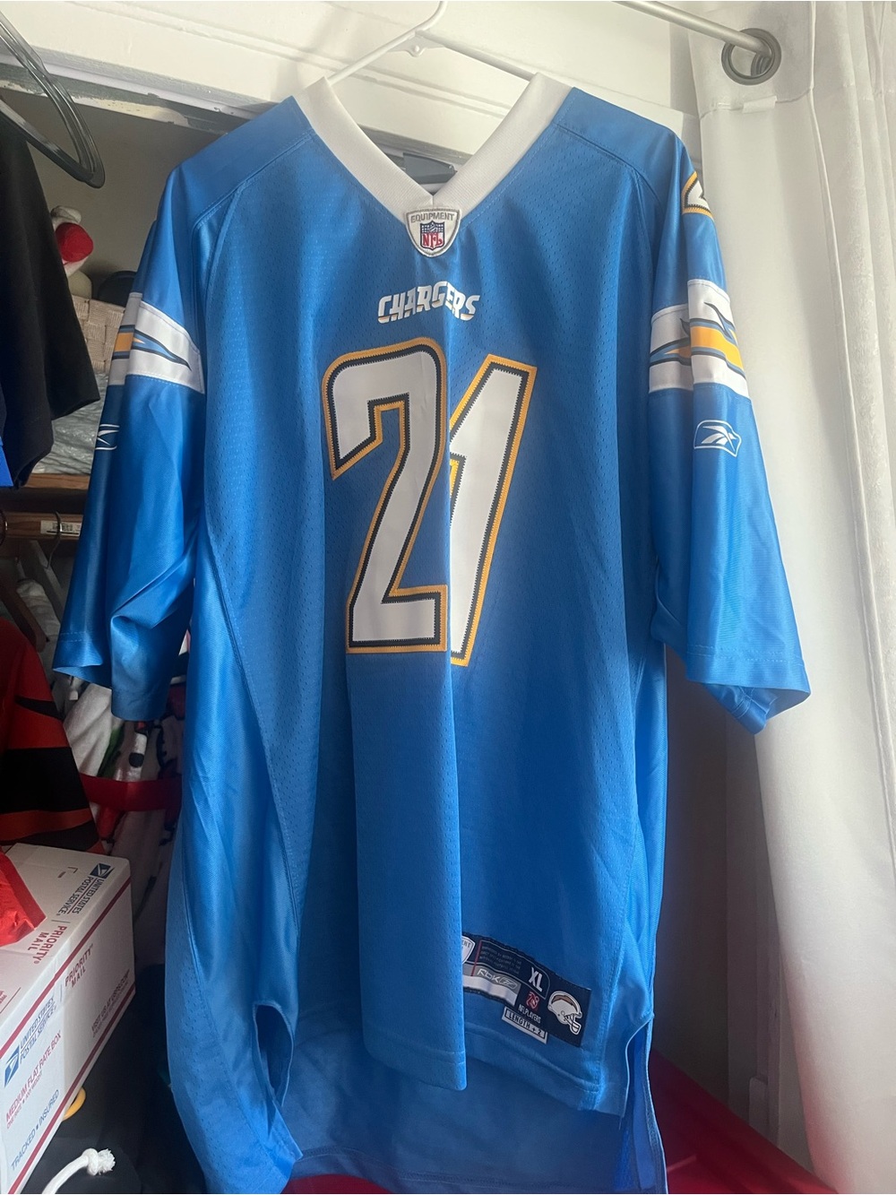 Reebok LaDainian Tomlinson San Diego Chargers Premier Tackle Jersey Powder Blue